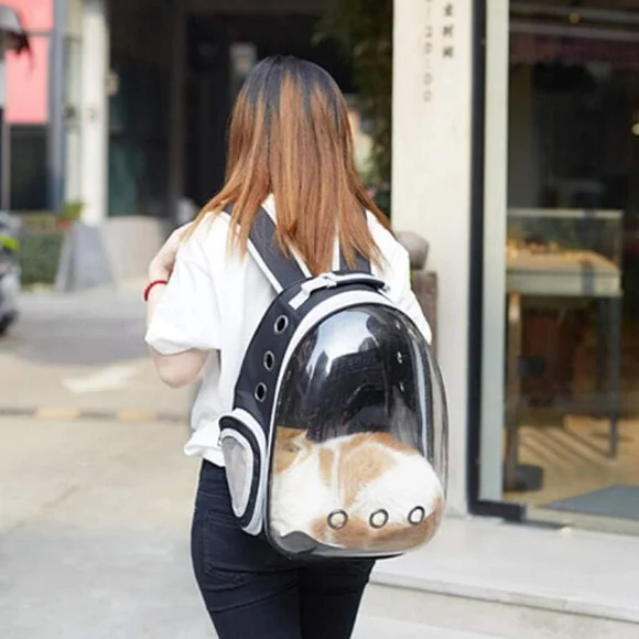 Cat Carrier Cat Bag, Breathable Portable Pet Backpack, Outdoor Travel Backpack - Picture 7 of 7